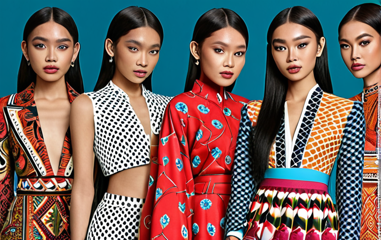**A visually striking digital fashion design, showcasing unique patterns and vibrant colors suitable for social media display. Capture the essence of a local Malaysian designer's inspiration, blending traditional motifs with modern aesthetics. Highlight the exclusivity and craftsmanship of the NFT.**